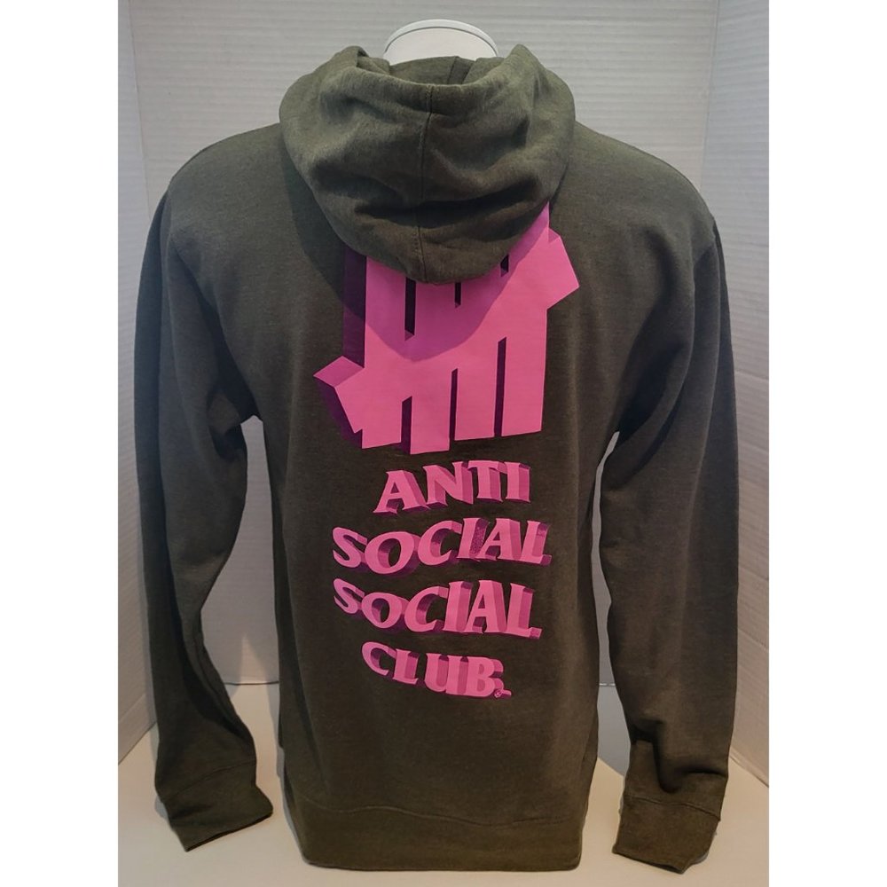 Anti Social Social Club  1st And La Brea Hoodie 'Army Heather'
